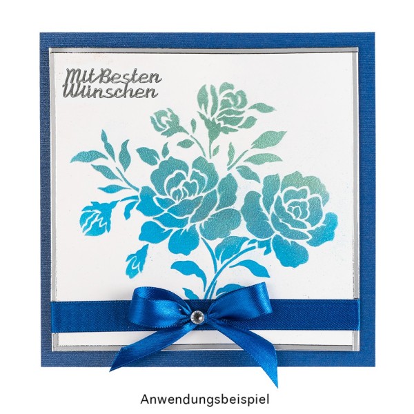 Laser Kunststoff Schablone Din A Rosen Ornamente Textil