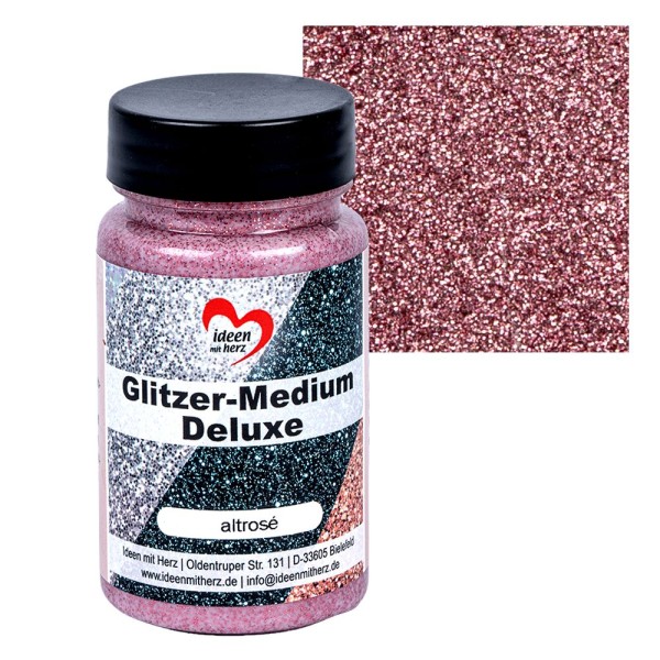 Glitzer-Medium Deluxe, altrosé, 90ml