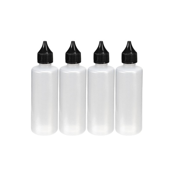 Leerflaschen, für je 90 ml Inhalt, Ø 3,7cm, 12,5 cm hoch, 4 Stück