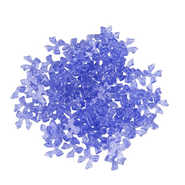 Miniatur-Schmuckstein-Schleifen, transparent, 0,9cm x 1cm x 0,2cm, violett, 100 Stück