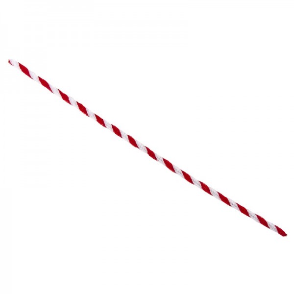 Pfeifenreiniger Plüsch, 30cm lang, rot/weiß, 10 Stück