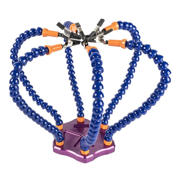 Helfende Hände, mit 6 flexiblen Armen, Ø Sockel 13cm, 13-teilig