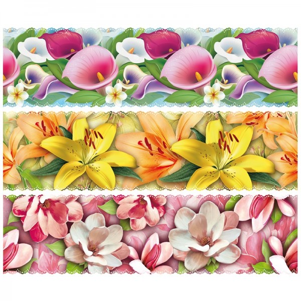 Zauberfolien "Blütenpracht", Schrumpffolien für Eier mit 6cm x 4,5cm, 5,5cm hoch, 6 Stück