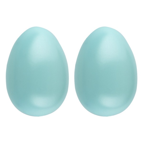 Deko-Eier Ø 6,5cm, 10cm hoch, pastelltürkis, 2 Stück