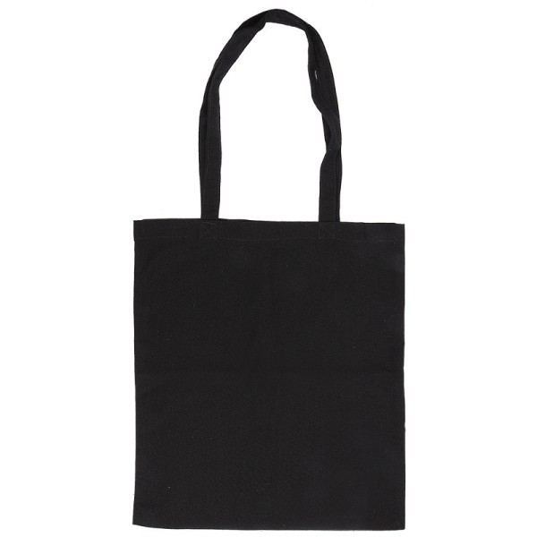 Textil-Tasche, 38cm x 42cm, mit zwei Lang-Henkeln, schwarz