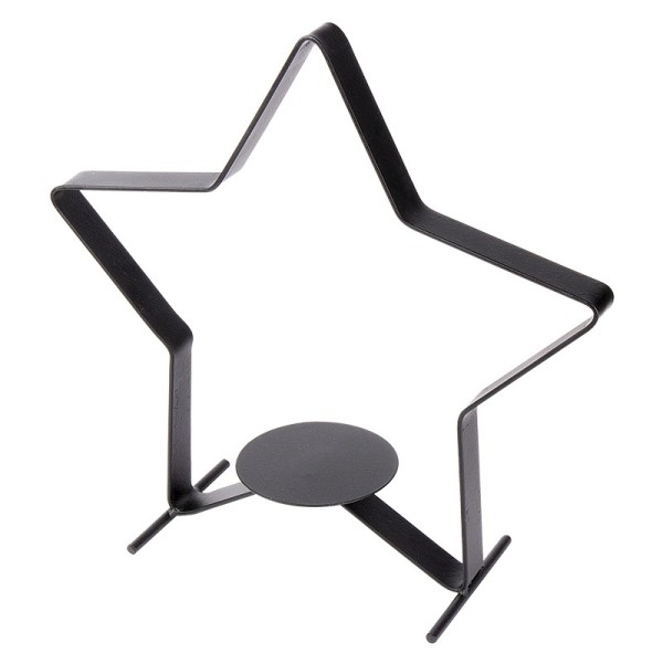 Metall-Stern zum Stellen mit Podest, 25cm hoch