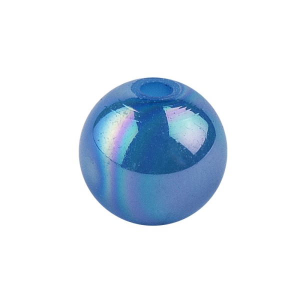 Perlen, irisierend, Ø 6mm, blau-irisierend, 150 Stk.