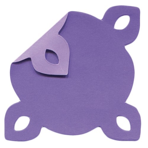 DuoColor Stanz-Faltpapiere, 5 x 5 cm, violett, 4 Ecken, 200 Blatt