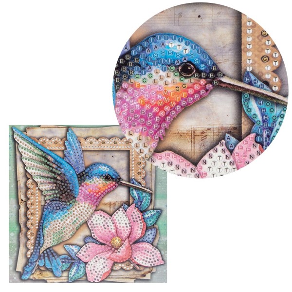 Up With Paper Muttertags-Grußkarte „Kolibri“ – 22,9 Cm Lang, Mit Pop-Up-Effekt & Zuglasche, Veredelt Mit Glitzer