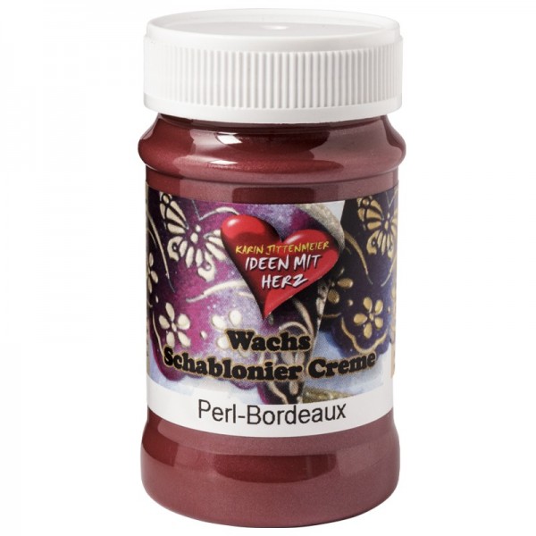 Wachs Schablonier Creme, 90 ml, Perl-Bordeaux
