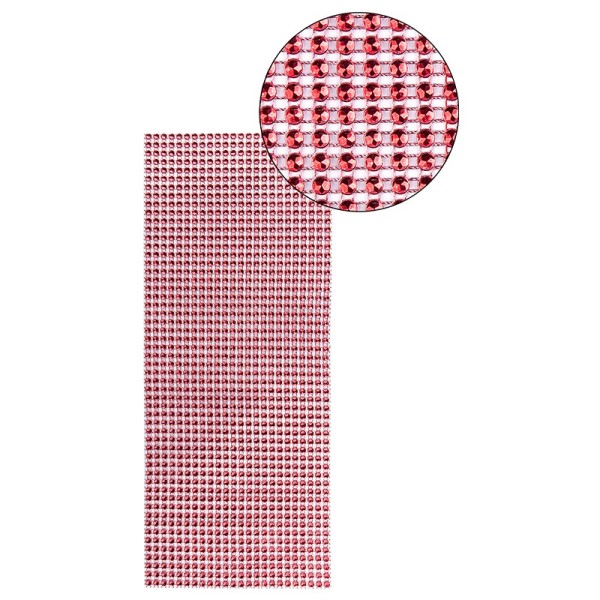 Schmuck-Netz, selbstklebend, 12cm x 30cm, rot