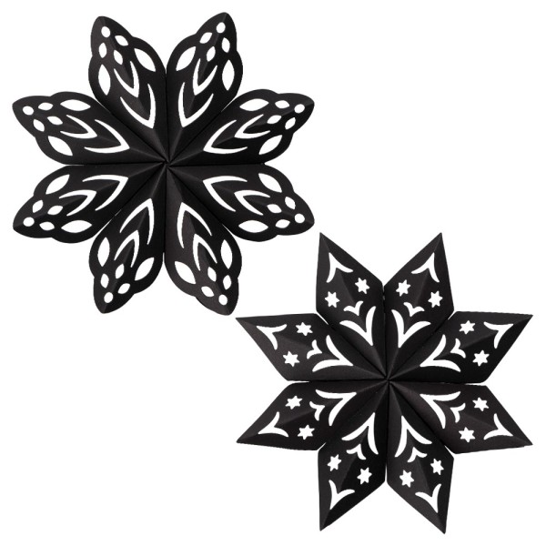 Stanzschablonen, Faltsterne 3, 2 Stück