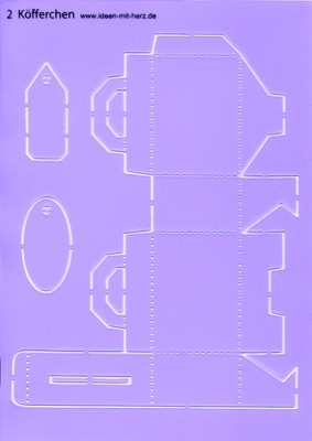 Design-Schablone Nr.2 "Köfferchen", DIN A4