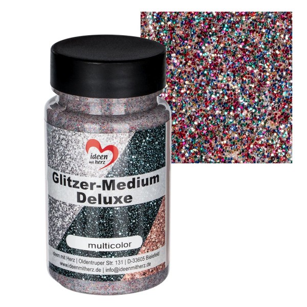 Glitzer-Medium Deluxe, multicolor, 90ml