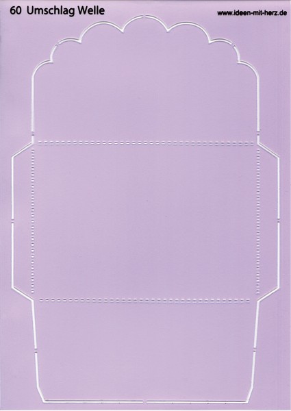 Design-Schablone Nr. 60 "Umschlag Welle", DIN A4