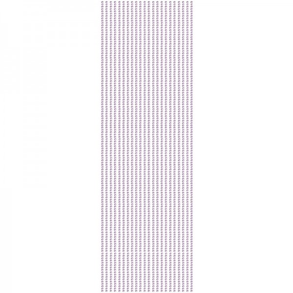 Glitzerstein-Bordüren, selbstklebend, Ø2mm, 29cm, 22 Stk., violett