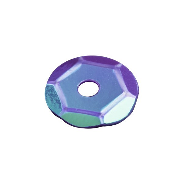 Pailletten, irisierend, 15 g, Ø6 mm, blauviolett