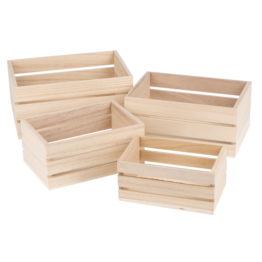 Bastelsets Mini-Kisten aus Holz