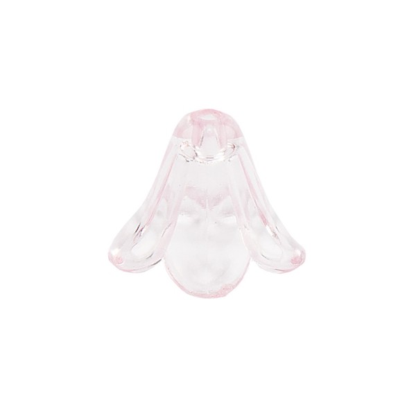 Blütenkelche, 1,3cm x 1,5cm, rosa, 15 Stück