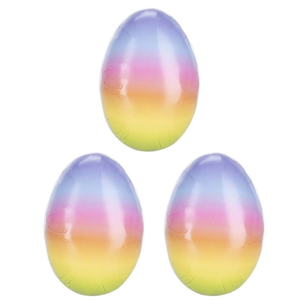 Befüllbare Eier mit Farbverlauf, 9cm hoch, 3 Stück