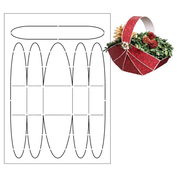 Design-Schablone "Korb", DIN A3