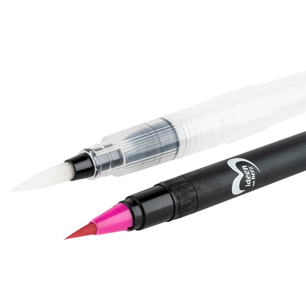 Nurila 6er Set Aquarellpinsel - Befüllbare Wasserpinsel Mit 6 Spitzen