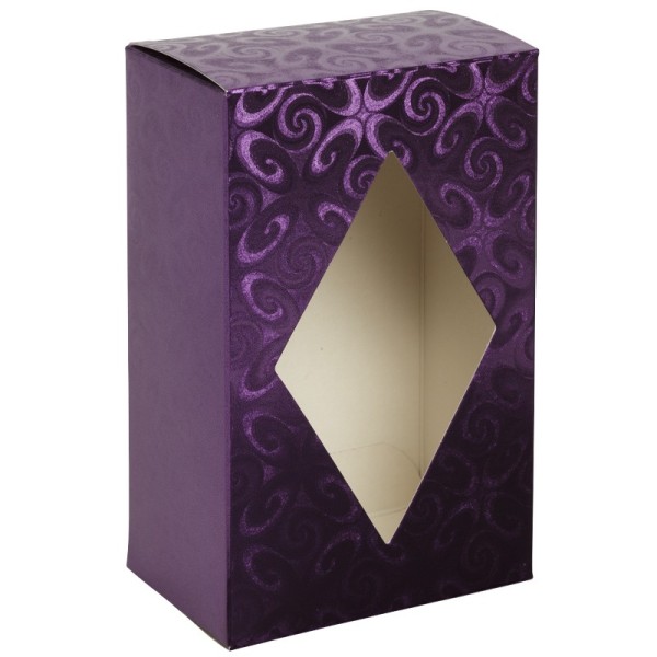 Folienkaschierte Kaffee-Faltbox, violett