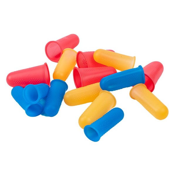 Fingerschutzkappen, aus Silikon, 3 Größen, 15 Stück