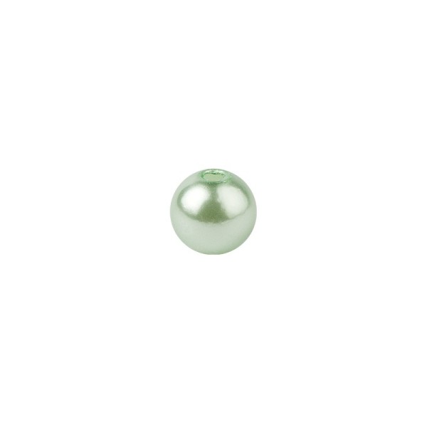 Perlen, Perlmutt, Ø 4mm, mint, 200 Stück