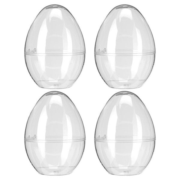 Befüllbare Eier zum Aufstellen, mit Klappscharnier, 12cm x 9cm, 4 Stück