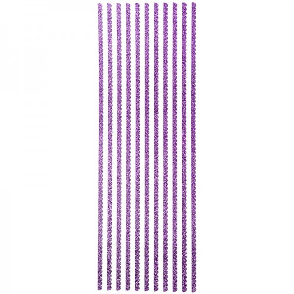 Glitzer-Bordüren "Anna", selbstklebend, 10cm x 30cm, violett