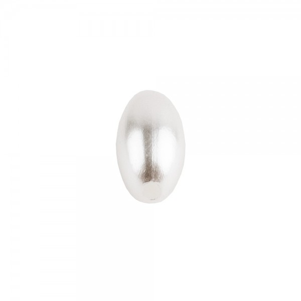 Perlen, Oval 1, 0,6cm x 1,1cm, perlmutt-weiß, 340 Stück