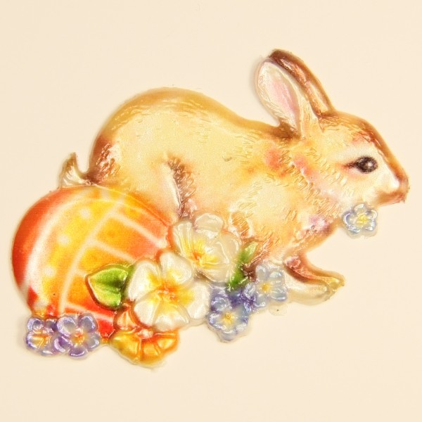 Wachs-Ornament, Hase mit Ei
