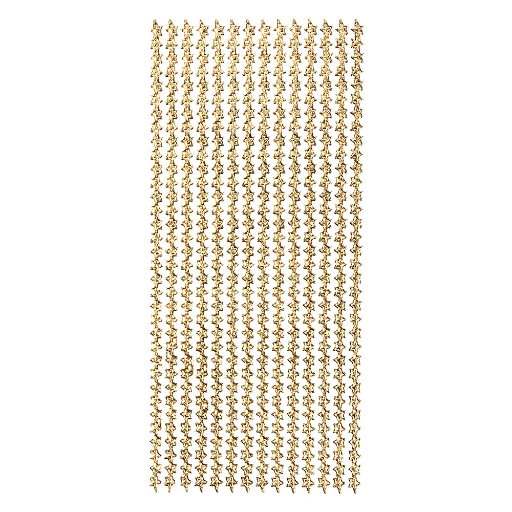 Microglitter-Sticker, Sternen-Bordüre, gold