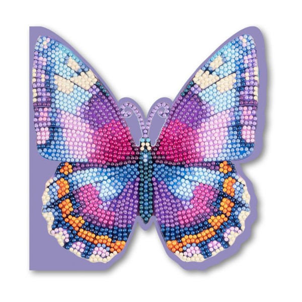 Diamond-Painting-Grußkarte, Schmetterling 3, inkl. Einleger & Umschlag