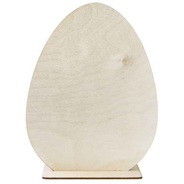 Deko-Ei aus Holz zum Aufstellen, Design 1, 30cm x 23,3cm