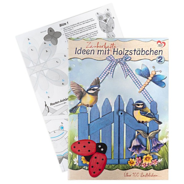 Anleitungsheft "Zauberhafte Ideen mit Holzstäbchen 2", DIN A4
