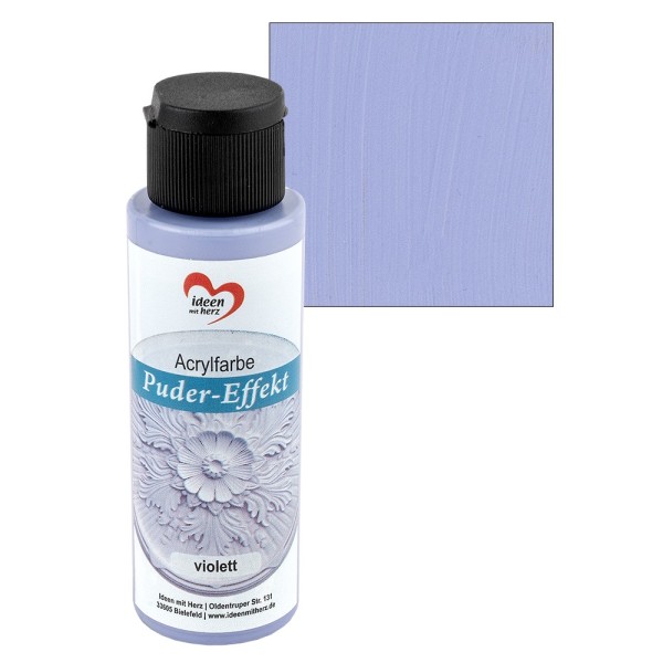 Acrylfarbe, Puder-Effekt, violett, 70ml