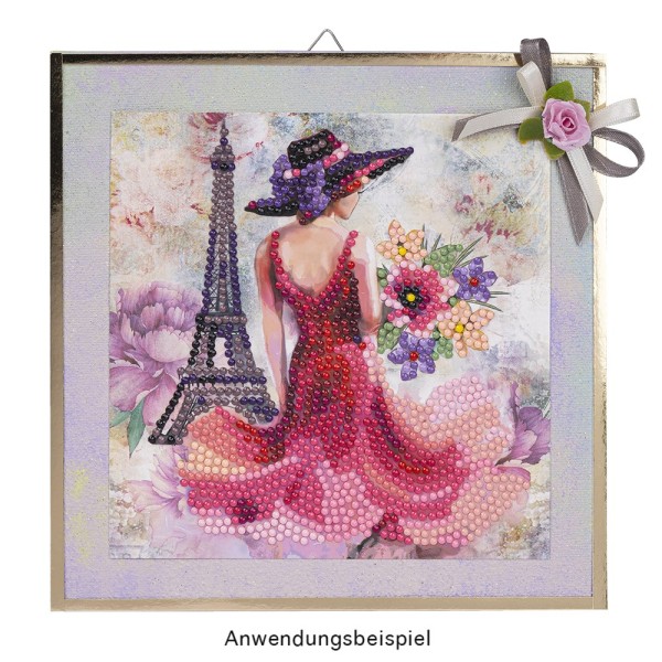 Diamond painting - FRAU AM EIFFELTURM