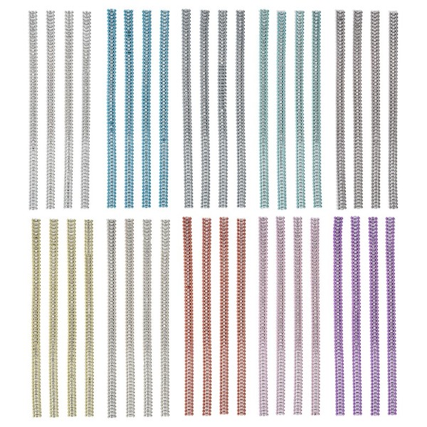 Premium Schmuck-Bordüren Charme, mit Glas-Kristallen, 10 Bogen