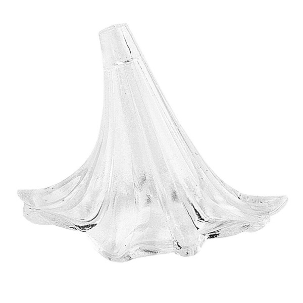 Blütenkelche 2, 3,9cm x 3,0cm, klar, 10 Stück