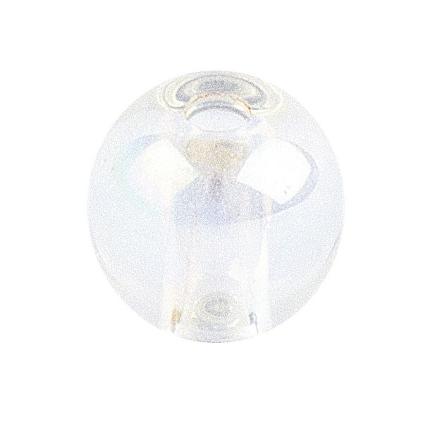 Glaskunst, Perlen, Kugel, Ø 0,6cm, klar irisierend, 140 Stück