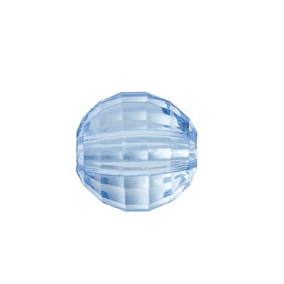 Facetten-Perlen, transparent, Ø8mm, 100 Stück, himmelblau