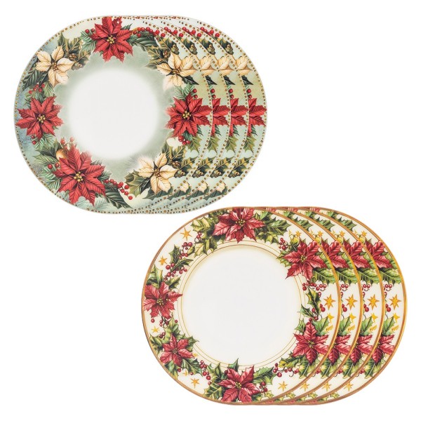 Motiv-Windradfolien, Kränze 3, Ø20cm, 500µ, 2 Designs, 8 Stück