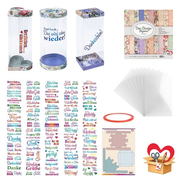 BastelBox: Zauberhafte Geschenkboxen, 23-teilig