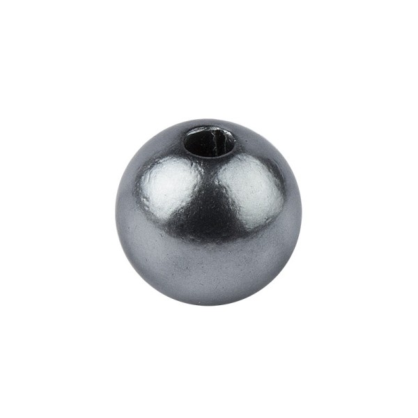 Perlmutt-Perlen, Ø1 cm, 50 Stück, anthrazit