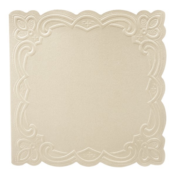 10er Grußkartenset Deluxe, "Rom", 15x15cm, creme