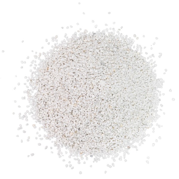 Streu-Granulat, Marmor, Steingröße: 2mm bis 4mm, weiß, 700g
