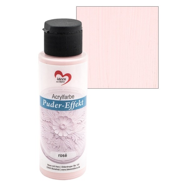 Acrylfarbe, Puder-Effekt, rosé, 70ml