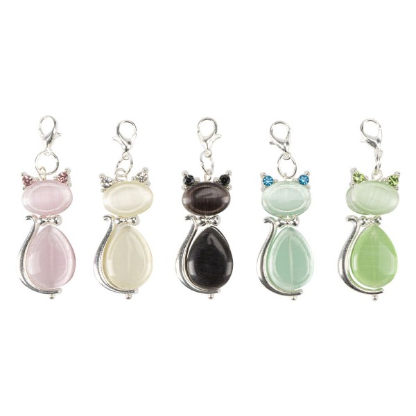 Schmuck-Anhänger Katzen 2, 3,8cm, 5 verschiedene Designs